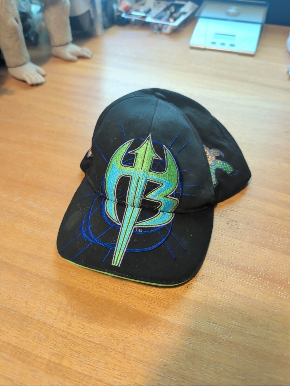 Rare 2009 WWE Matt Jeff Hardy Boyz hat cap Adjustable Black Purple Unisex